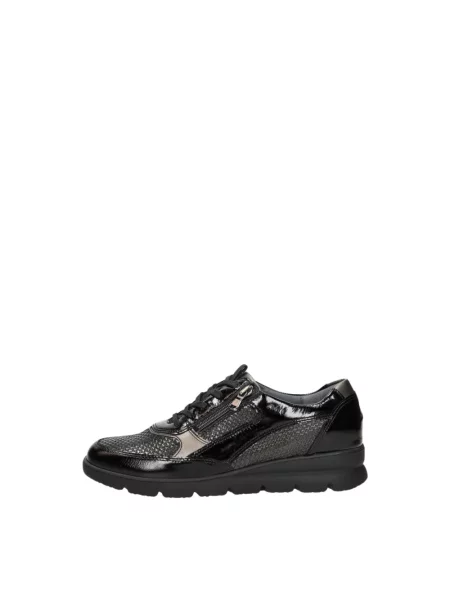 Sneakersy Waldläufer skórzane czarne