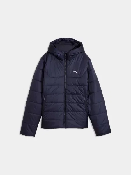 Дитяча Демісезонна куртка PUMA Ess Hooded Padded Jacket комбінований верх синій