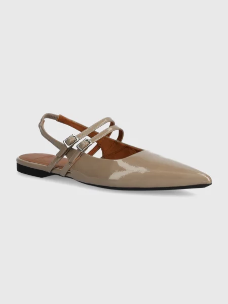 Vagabond Shoemakers balerini de piele HERMINE bej cu deschis maro