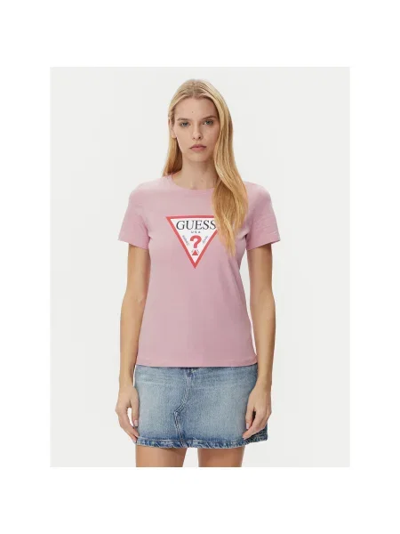 Guess Póló Regular Fit lila