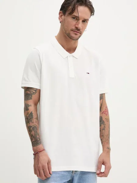 Тениска Tommy Jeans бяло