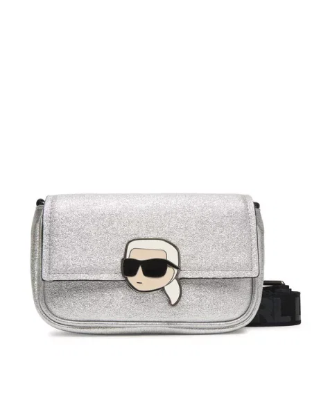 Karl Lagerfeld Kids Geantă This Is St Tropez D3 Argintiu