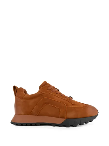 Sneakerși Linda Baumann din piele maro