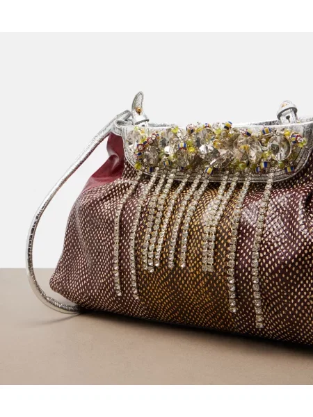 Crossbody kabelka Dries Van Noten červená