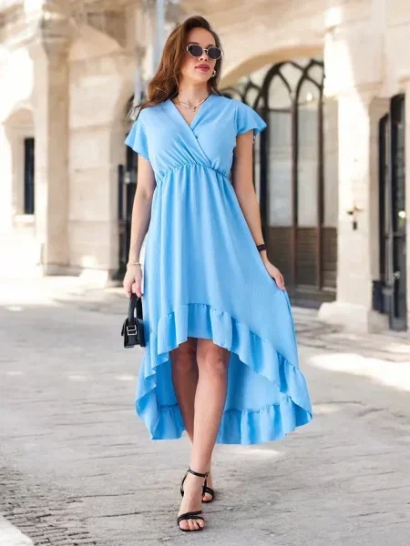 Obleka midi obleka Resti nad koleni črna