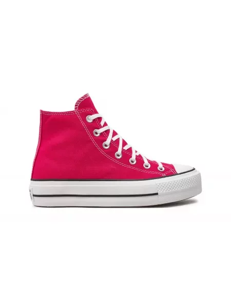 Sneakersy Converse Chuck Taylor All Star na platformie płócienne różowe