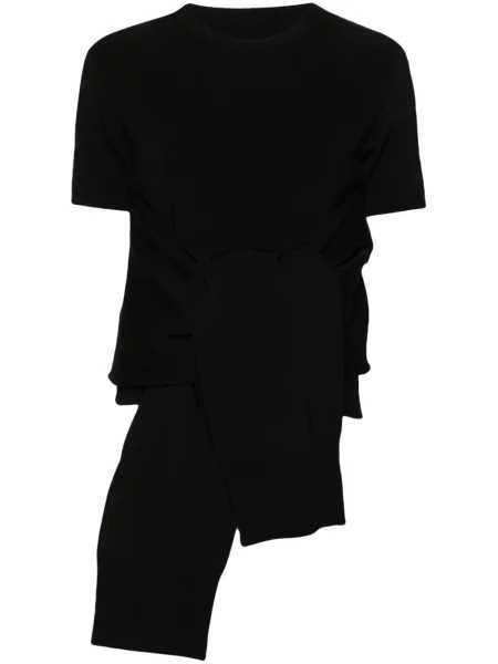 Top Jacquemus tricotate negru