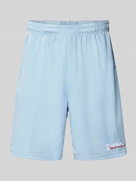 Szorty cargo o kroju regular fit z wyhaftowanym logo Karl Kani niebieskie