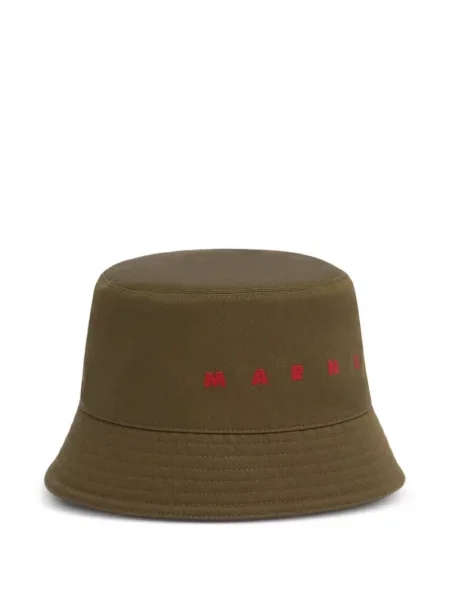 Pălărie Marni cu broderie verde
