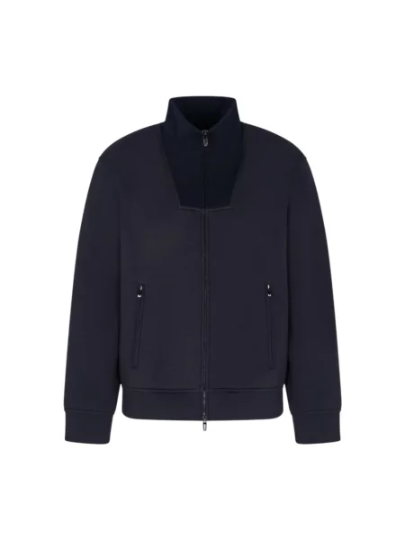 Bluza rozpinana Emporio Armani niebieska