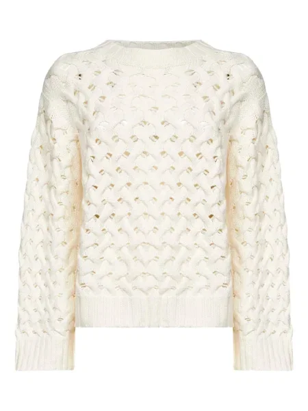 Sweter Parosh pleciony