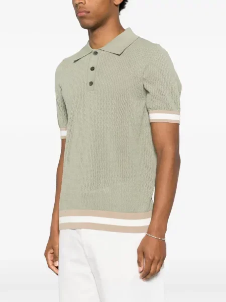 Tricou polo Ché tricotate verde