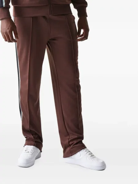 Pantaloni New Era Cap cu dungi alergare maro