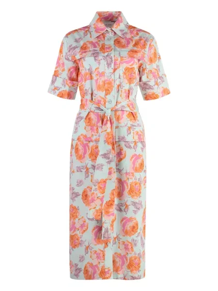 Rochie tip cămașă St. John de costum albastru