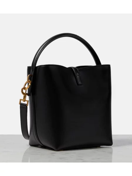 Geantă bucket Saint Laurent din piele negru