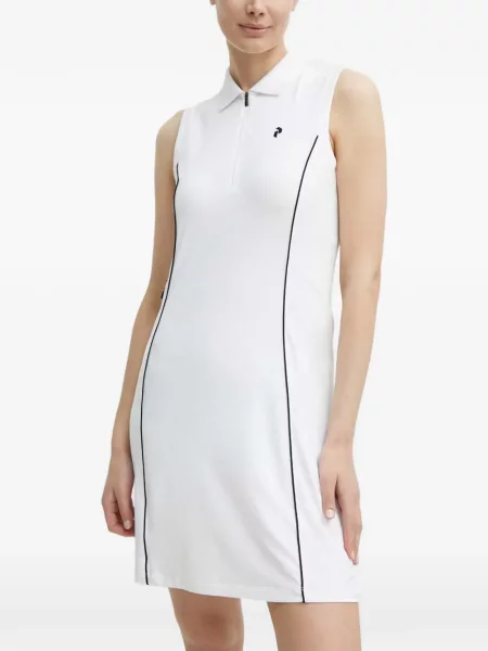 Mała sukienka mini Peak Performance bez rękawów garniturowa biała