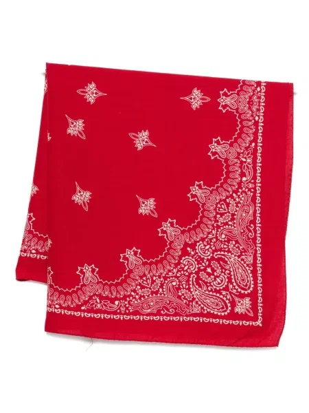 Šál Destin s potiskem s paisley potiskem červený