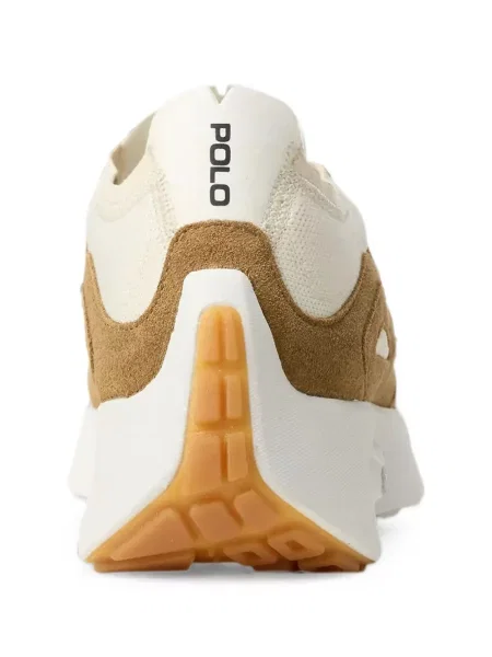 Papuci Polo Ralph Lauren din piele cu autograf cu cordon albastru