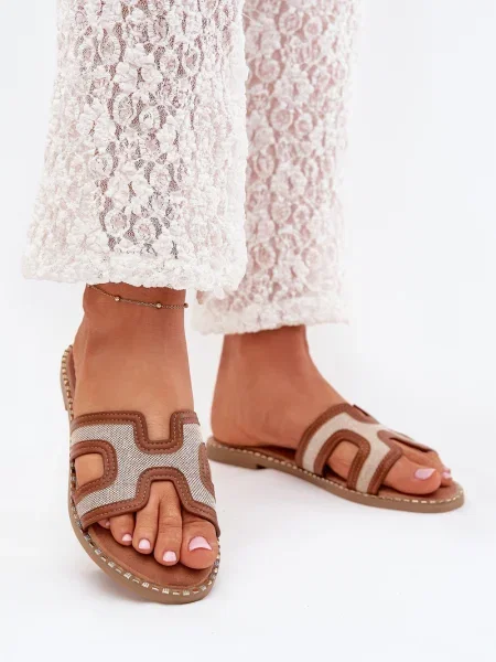 Сандали Boto с плосък ток бяло