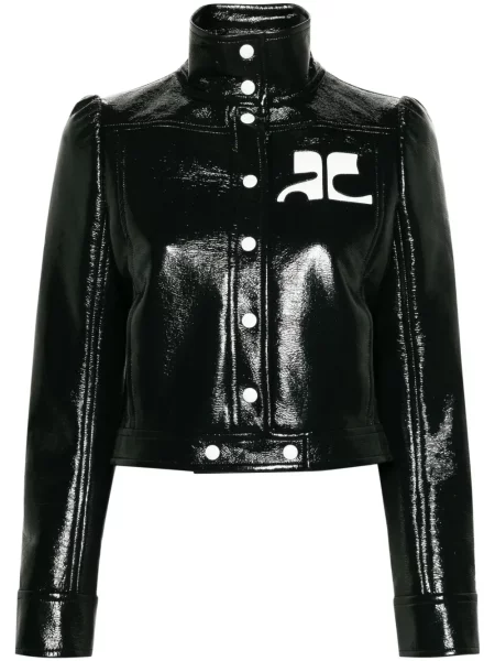 Geanta de piele Courreges verde
