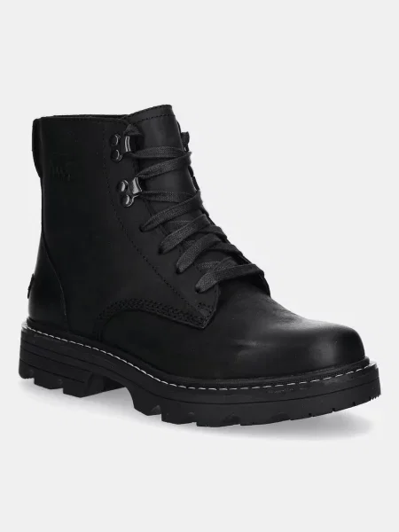 Боти челси Sorel REVEL RD BOOT LACE WP с равна подметка черно