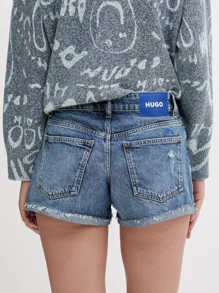 HUGO Blue шорти джинсові сині