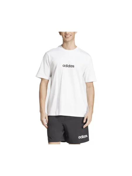 ADIDAS SPORTSWEAR Tehnička sportska majica Essentials Linear crna bijela