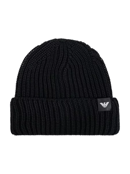 Czapka Emporio Armani wełniana czarna