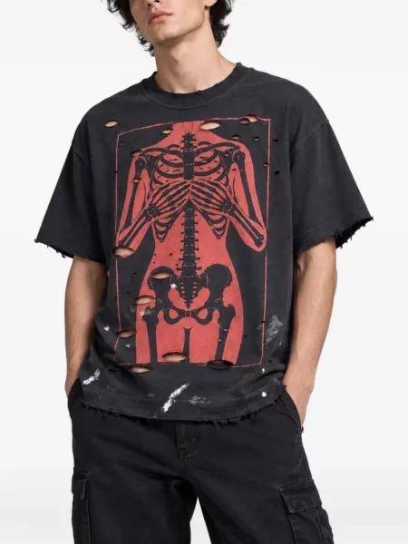 Tricou Warman zdrențuiți negru