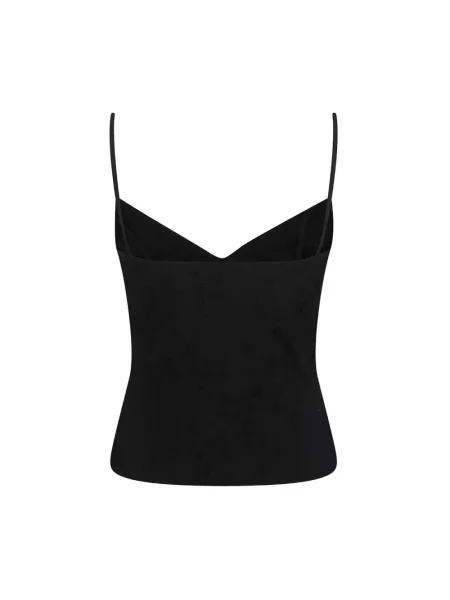 Top Alexander Mcqueen z nadrukiem czarny