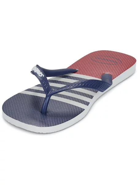 Tenisky Havaianas Top Nautical White/ Marine Blue/ Apache Red EUR modré