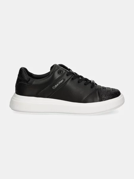 Sneakersy Calvin Klein skórzane czarne