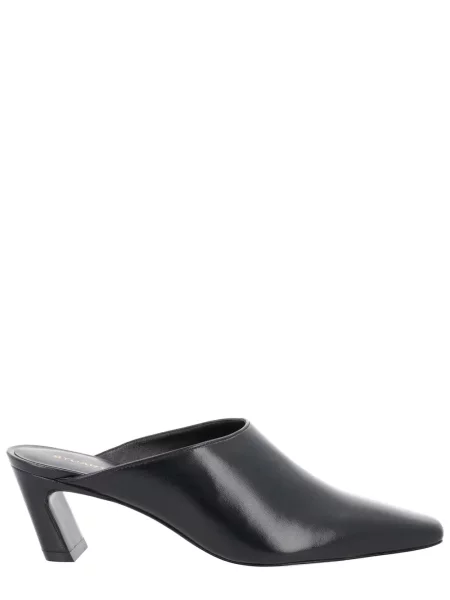 Papuci tip mules Stuart Weitzman din piele negru