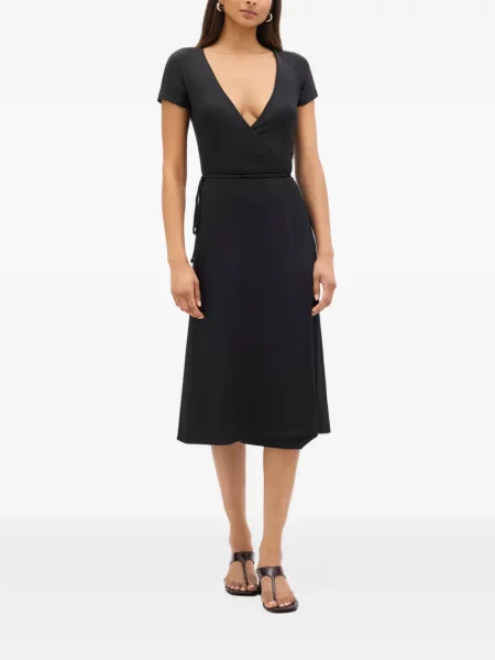 Rochie midi Another Tomorrow negru