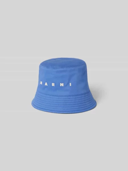 Czapka typu bucket hat z czystej bawełny Marni niebieska