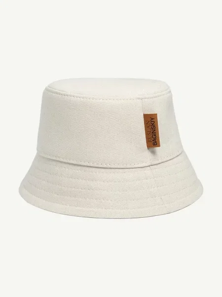 RUSLAN BAGINSKIY sapka Logo Patch Bucket Hat bézs