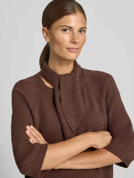Koszulka z dzianiny z szalem i okrągłym dekoltem Smith And Soul