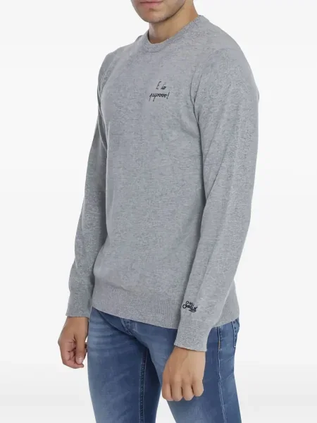 Hanorac Mc2 Saint Barth cu broderie gri