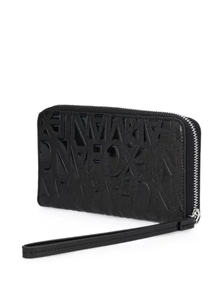 Portofel Armani Exchange cu autograf negru