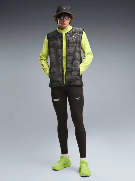 Спортивні леггінси PUMA M Brightstride Warm Fl Tight комбінований верх чорний
