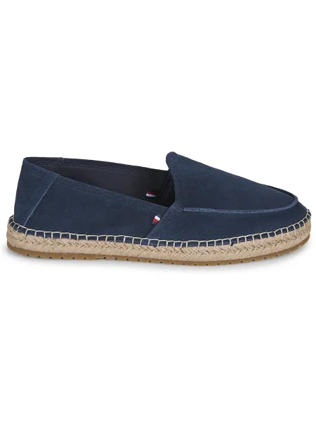 Pantofi loafer Tommy Hilfiger din piele de căprioară albastru
