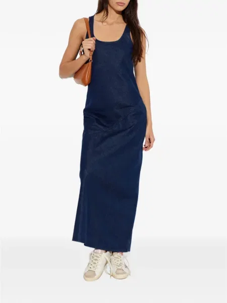 Ujjatlan aszimmetrikus maxi ruha Rag & Bone kék