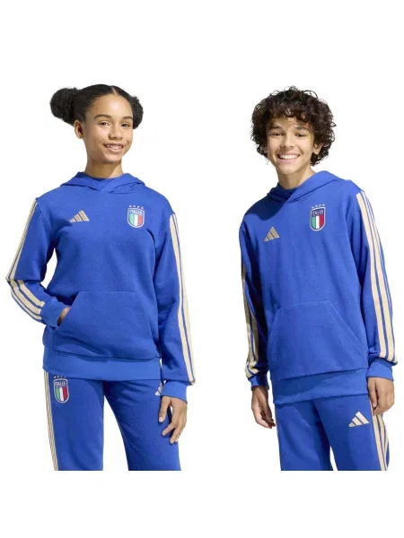 Bluza Adidas Sport Figc Kids Hd Dzieci niebieska