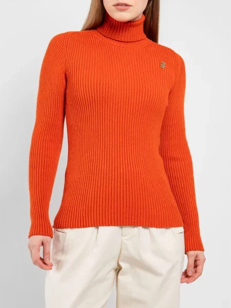 Водолазка Just Before віскоза/поліестер помаранчевий