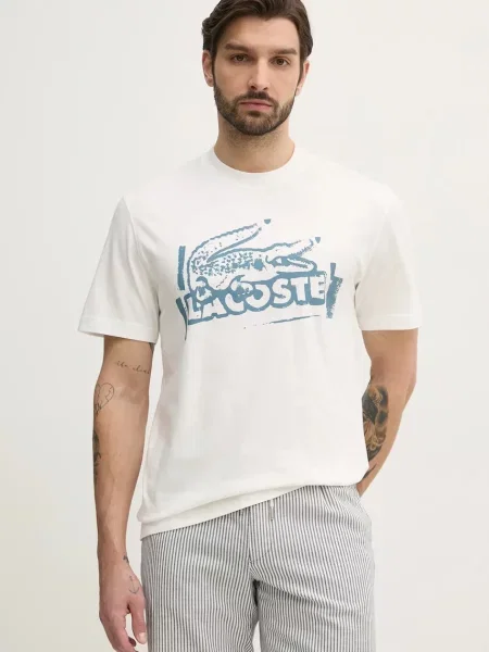 Lacoste férfi póló liszt/mészkő. Méret: S fehér