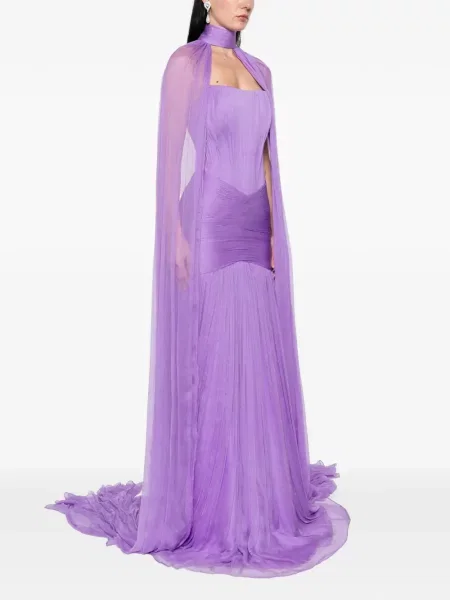 Maxi rochie maxi M.marquise plisată de costum violet