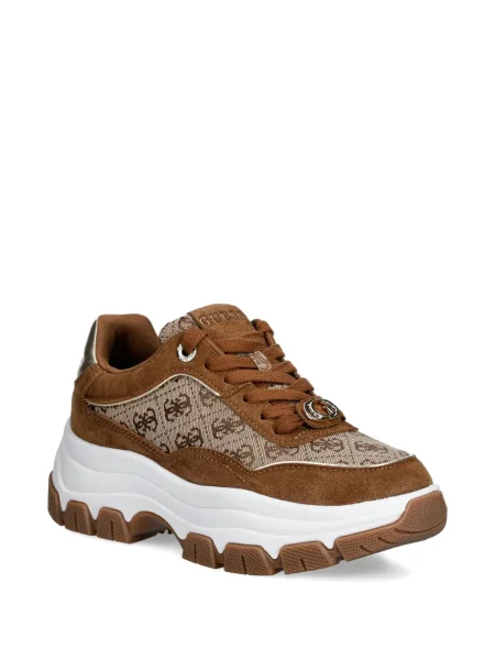 Sneakerși Guess maro
