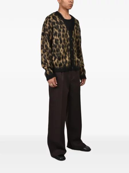 Cardigan Cedarwood cu imagine cu model leopard maro