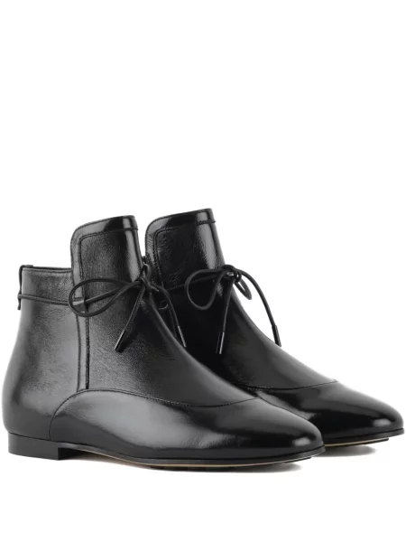 Cizme scurte Giorgio Armani din piele negru