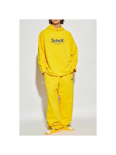 Lniana bluza Balenciaga żółta